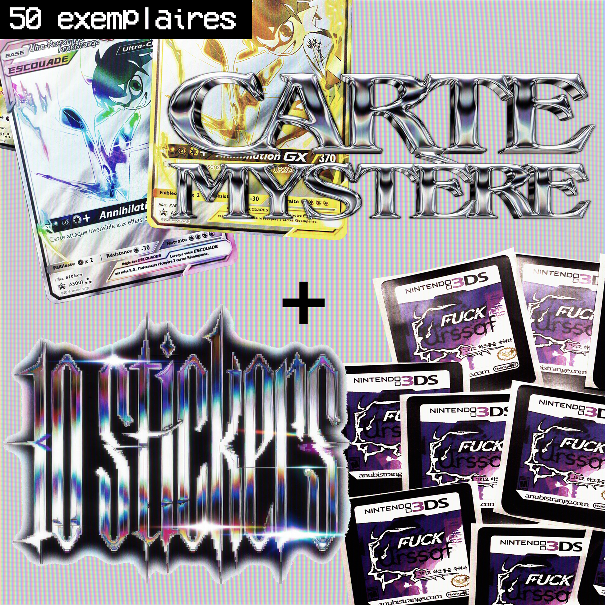 BROKE PACK: 10 STICKERS + 1 CARTE MYSTÈRE (50 EXEMPLAIRES)